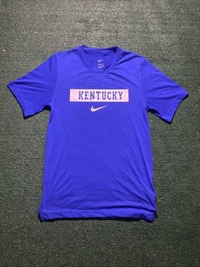 Nike Kentucky Logo Short Sleeve Tee Royal Blue S Excellent